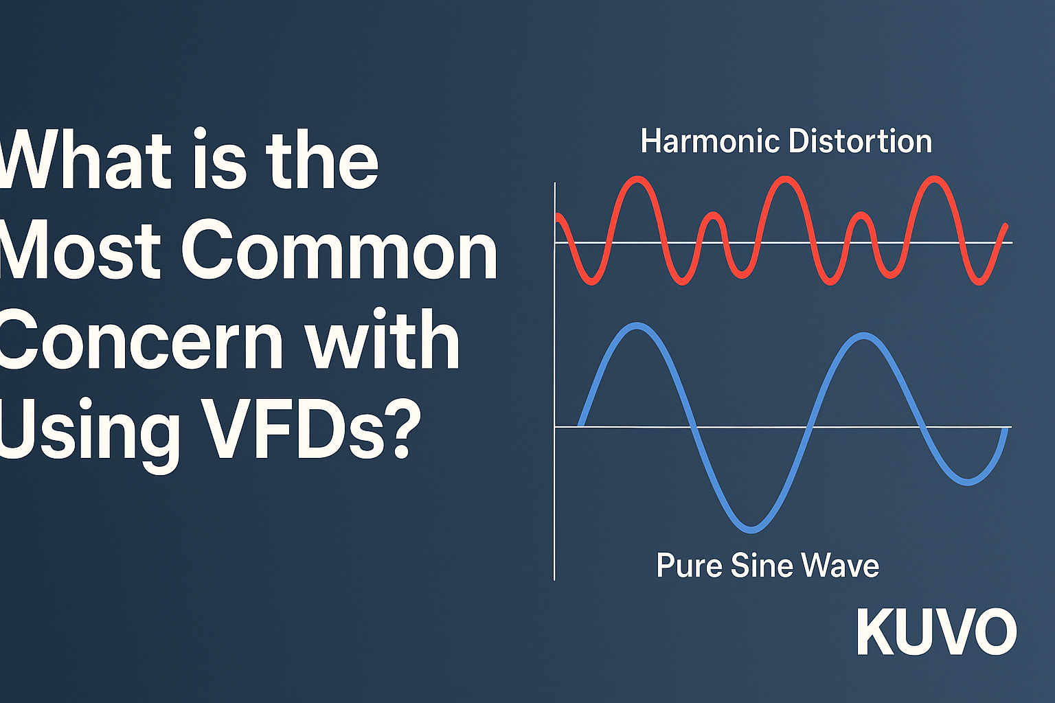 What is the most common concern with using VFDs