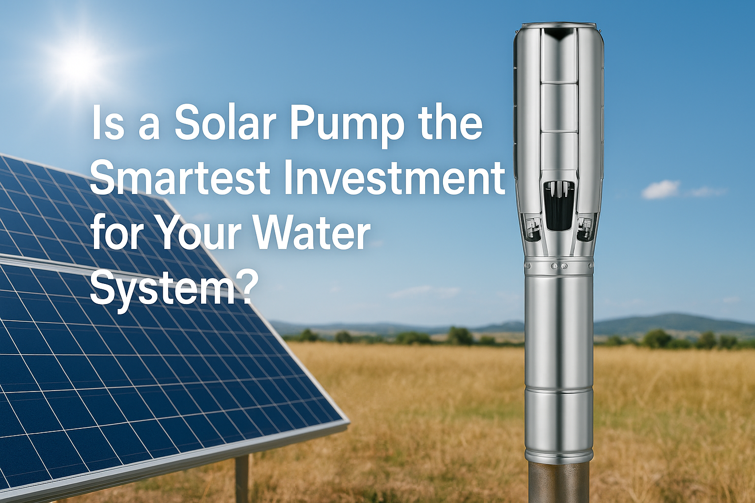 Is a Solar Pump the Smartest Investment for Your Water System?