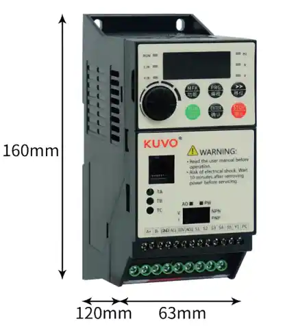 VFD-KV10 Dimensions