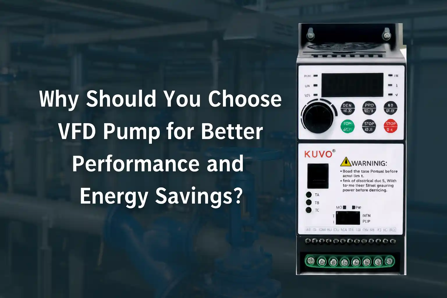 Why Should You Choose a Variable Frequency Drive Pump for Better Performance and Energy Savings?