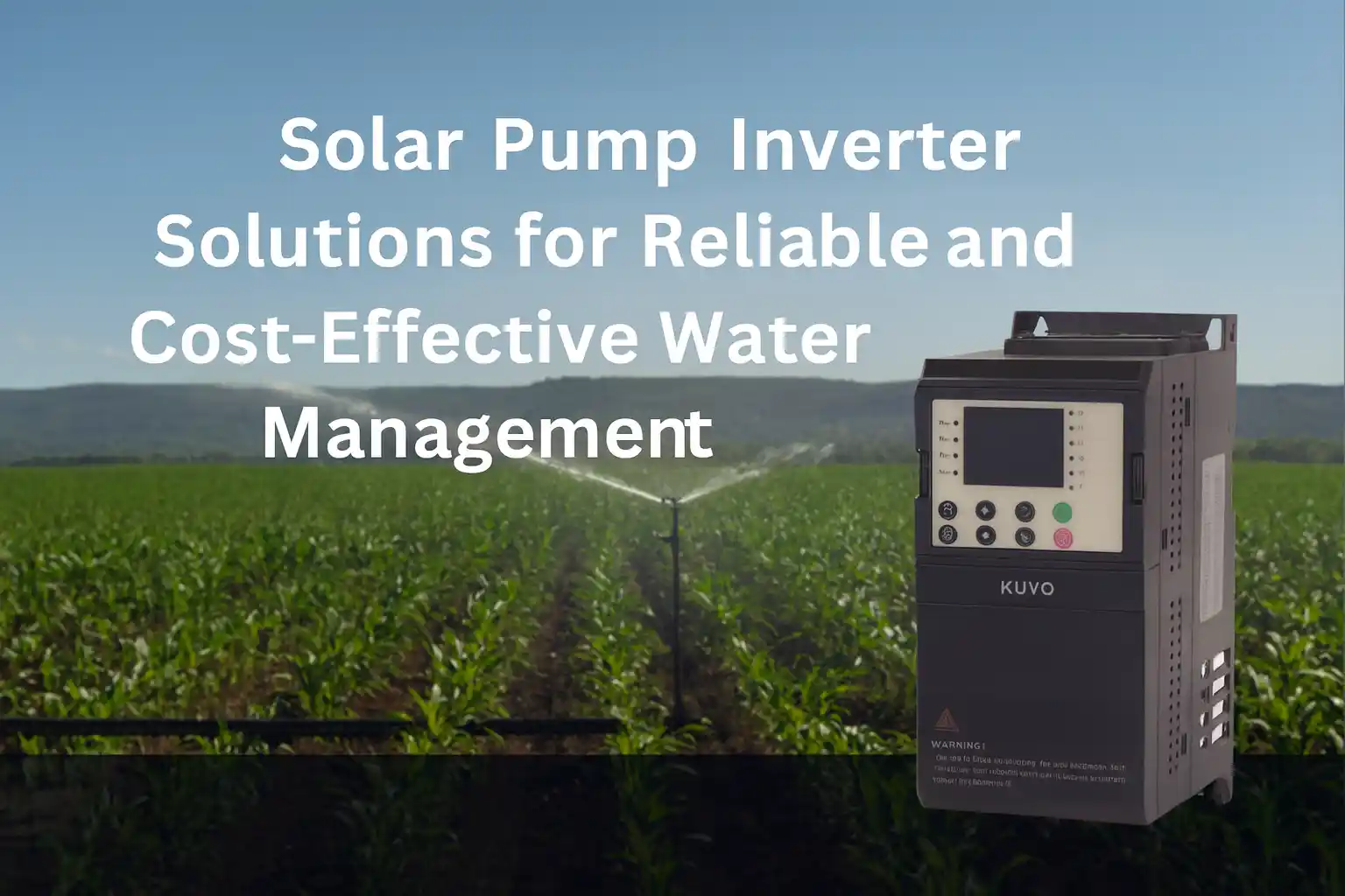 Solar Pump Inverter Solutions for Reliable and Cost-Effective Water Management