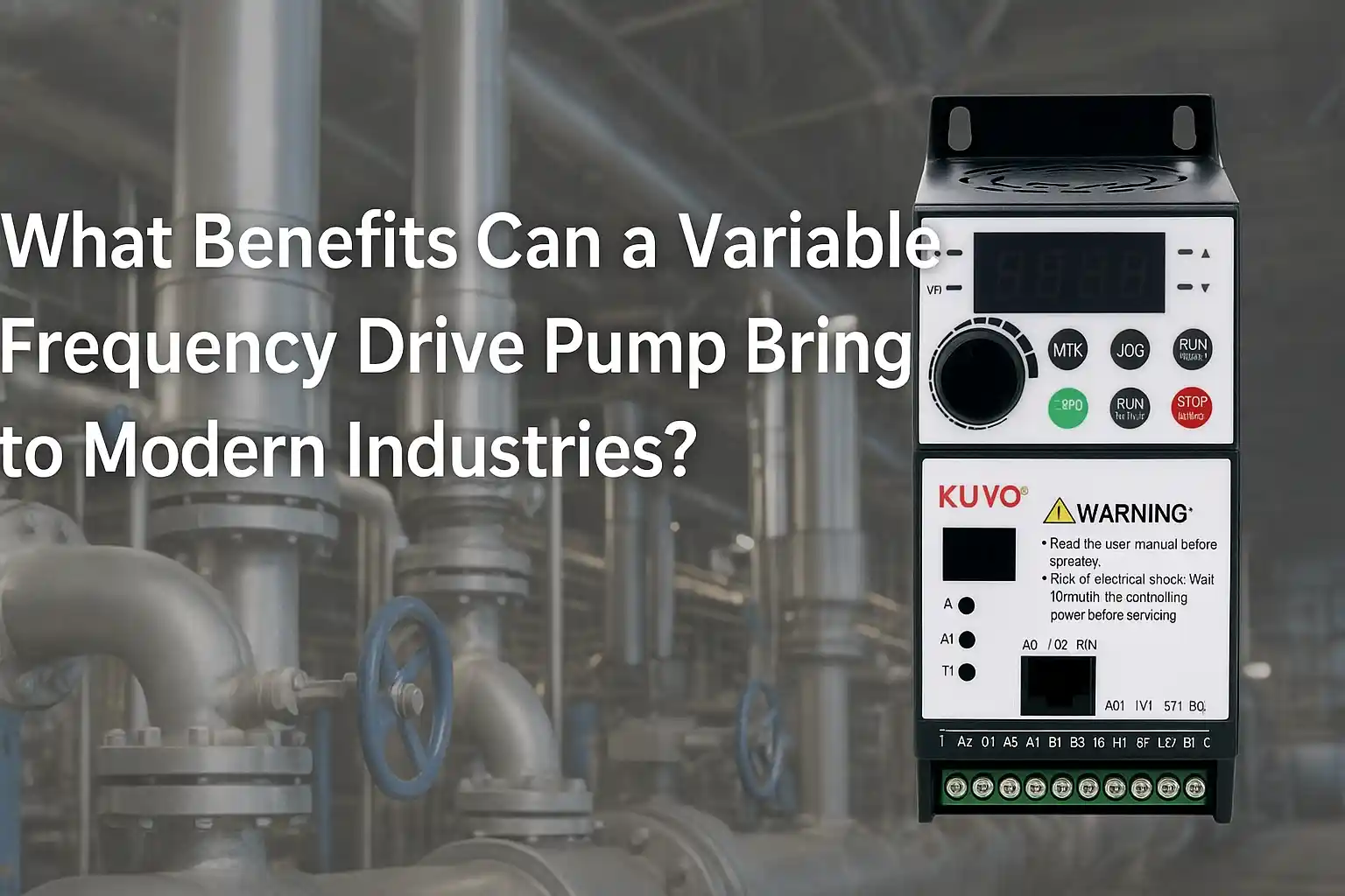 What Benefits Can a Variable Frequency Drive (VFD) Pump Bring to Modern Industries?