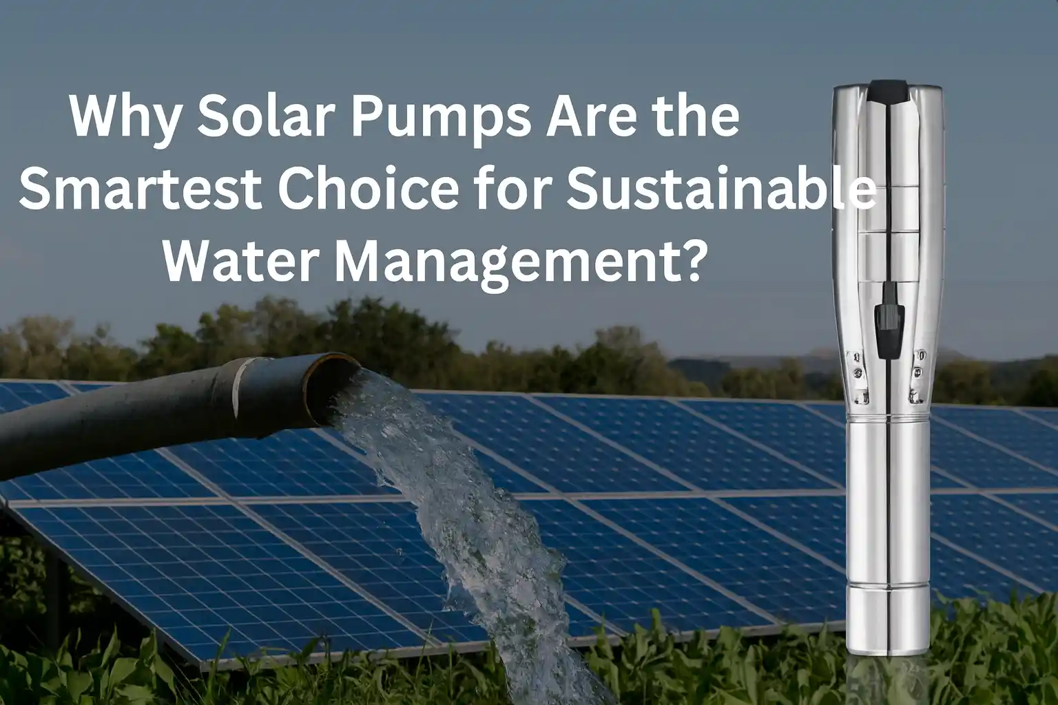 Why Solar Pumps Are the Smartest Choice for Sustainable Water Management？