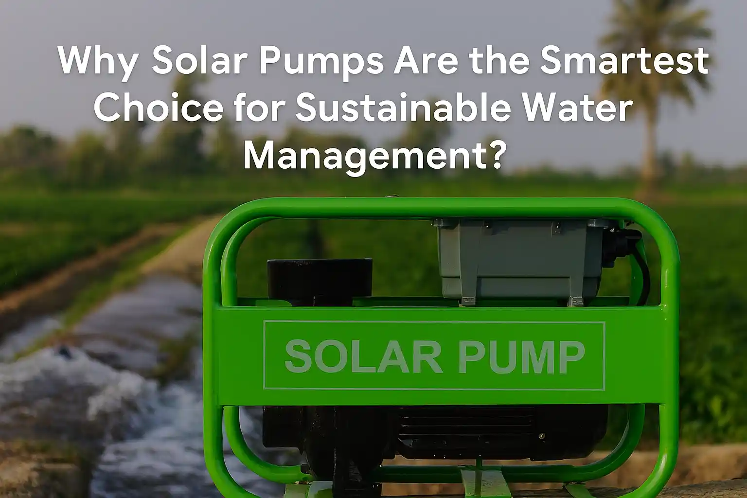 Why Solar Pumps Are the Smartest Choice for Sustainable Water Management?