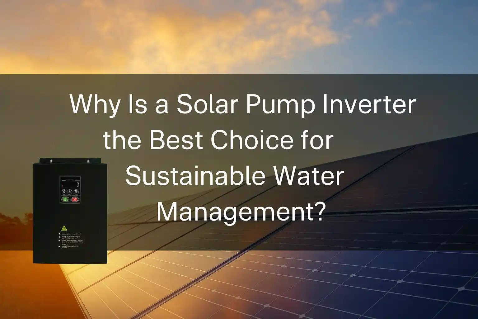 Connaissances 9 Pourquoi un convertisseur de pompe solaire est-il le meilleur choix pour une gestion durable de l'eau ?