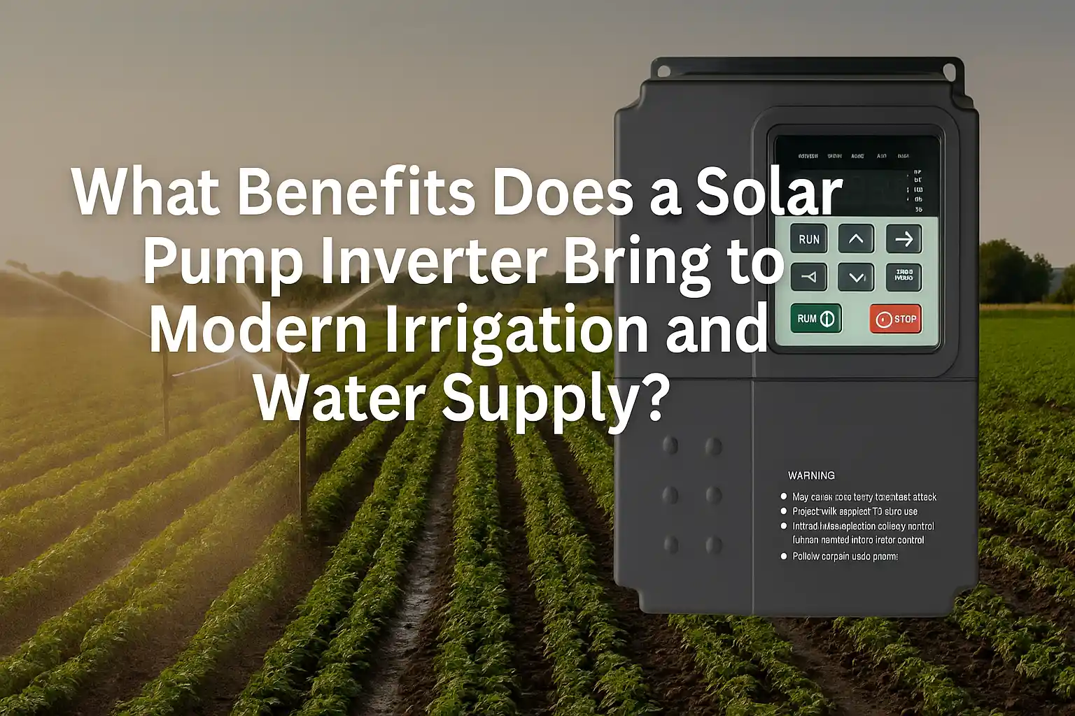 Connaissances 2 Quels sont les avantages d'un convertisseur de pompe solaire pour l'irrigation moderne et l'approvisionnement en eau ?