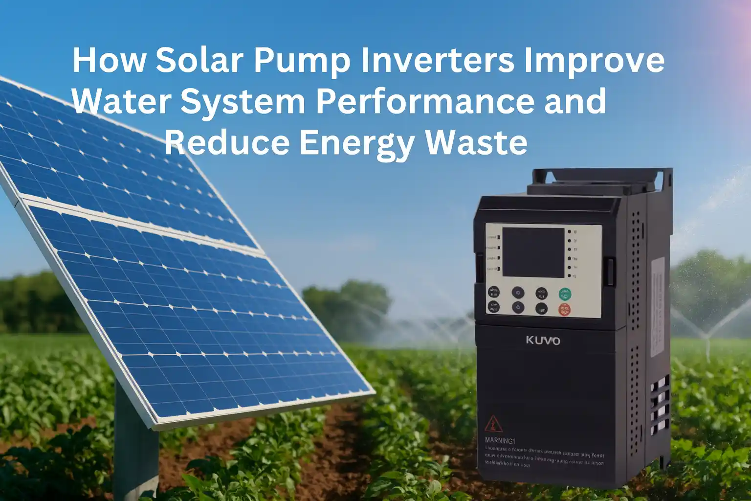 How Solar Pump Inverters Improve Water System Performance and Reduce Energy Waste