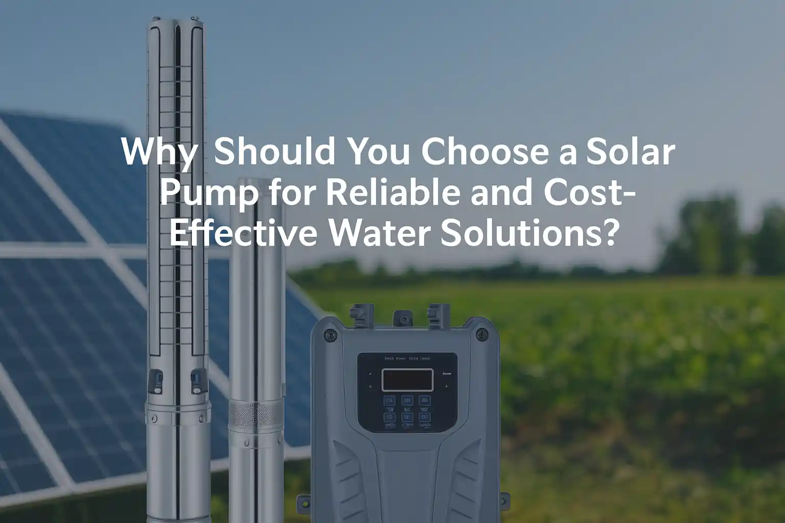 Why Should You Choose a Solar Pump for Reliable and Cost-Effective Water Solutions