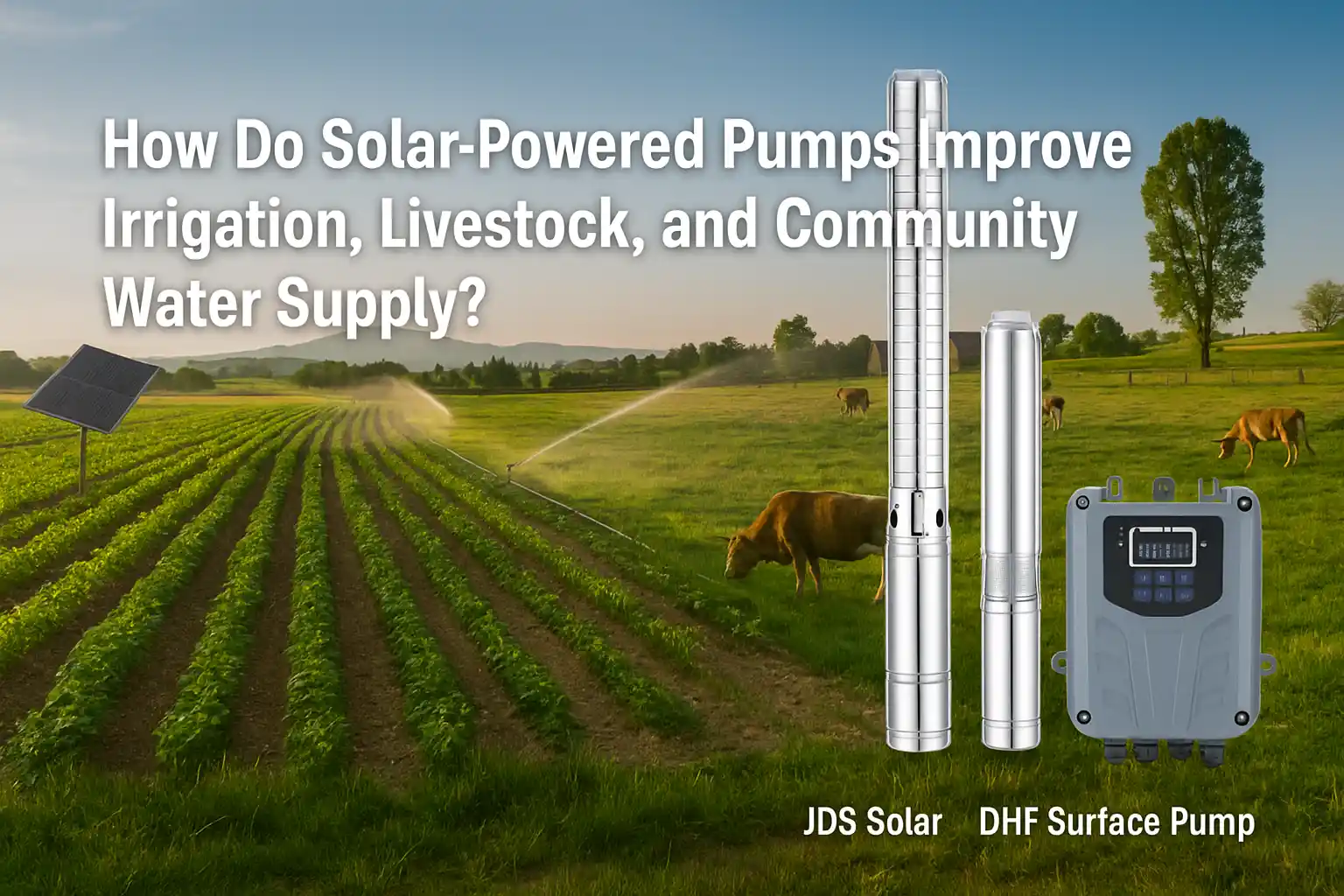 How Do Solar-Powered Pumps Improve Irrigation, Livestock, and Community Water Supply?