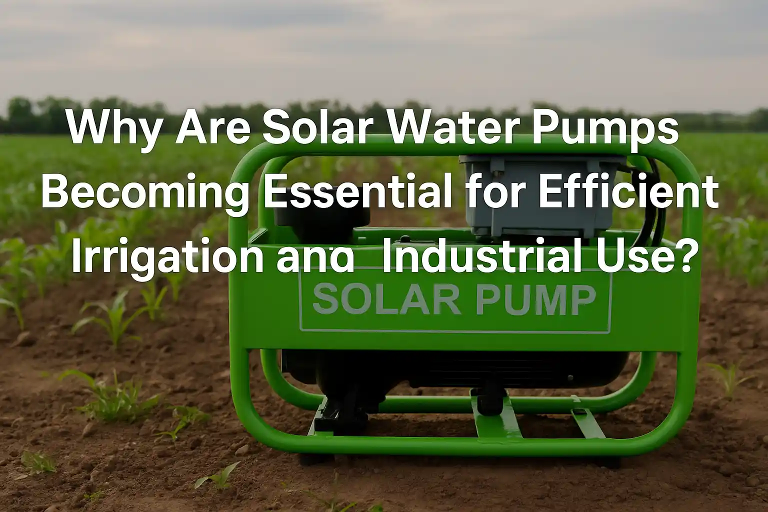 Why Are Solar Water Pumps Becoming Essential for Efficient Irrigation and Industrial Use?